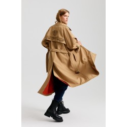 BEYZA BETÜL SIRTI NAKIŞLI KRUVAZE TRENÇKOT 5001